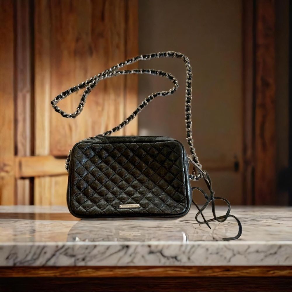 Rebecca Minkoff 'Flirty' Quilted Leather Crossbody Bag, Black